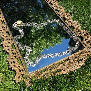 Silver Metal XOXOX Necklace